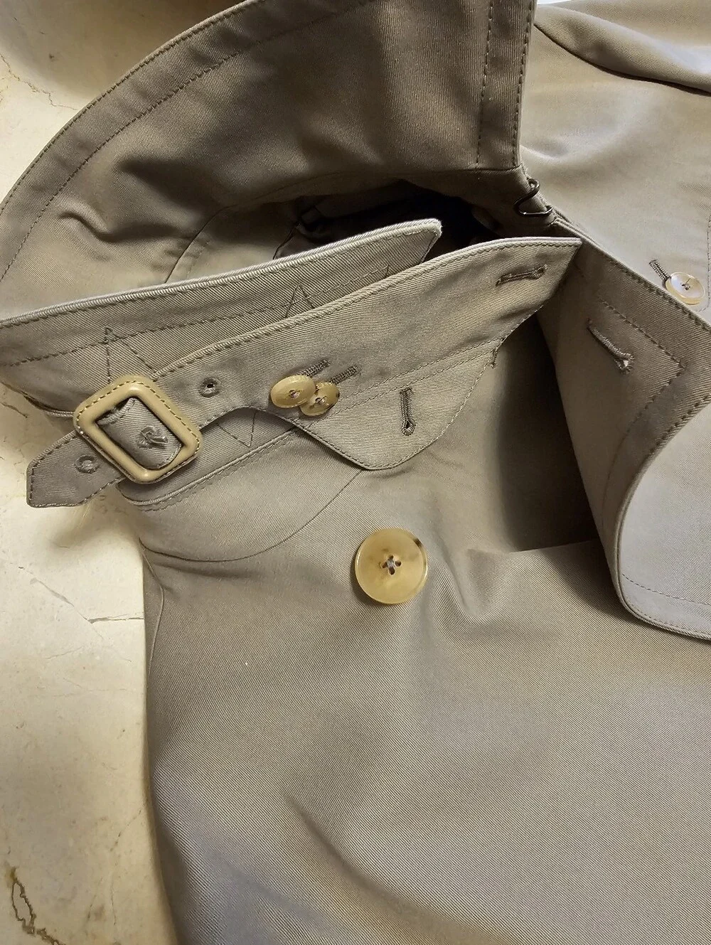 Auth GUCCI Men’s Double-Breasted Cotton Gabardine Belted Trench Coat 42R NWOT